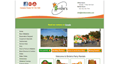 Desktop Screenshot of birdiesrentals.com